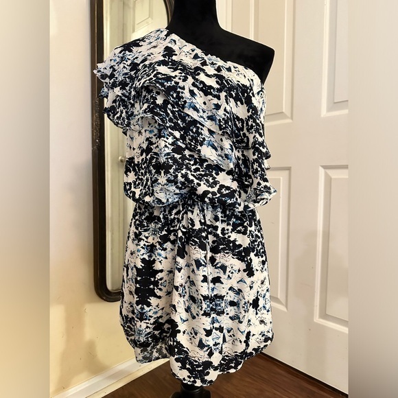 Haute Hippie Off the Shoulder Mini Dress - Picture 1 of 6